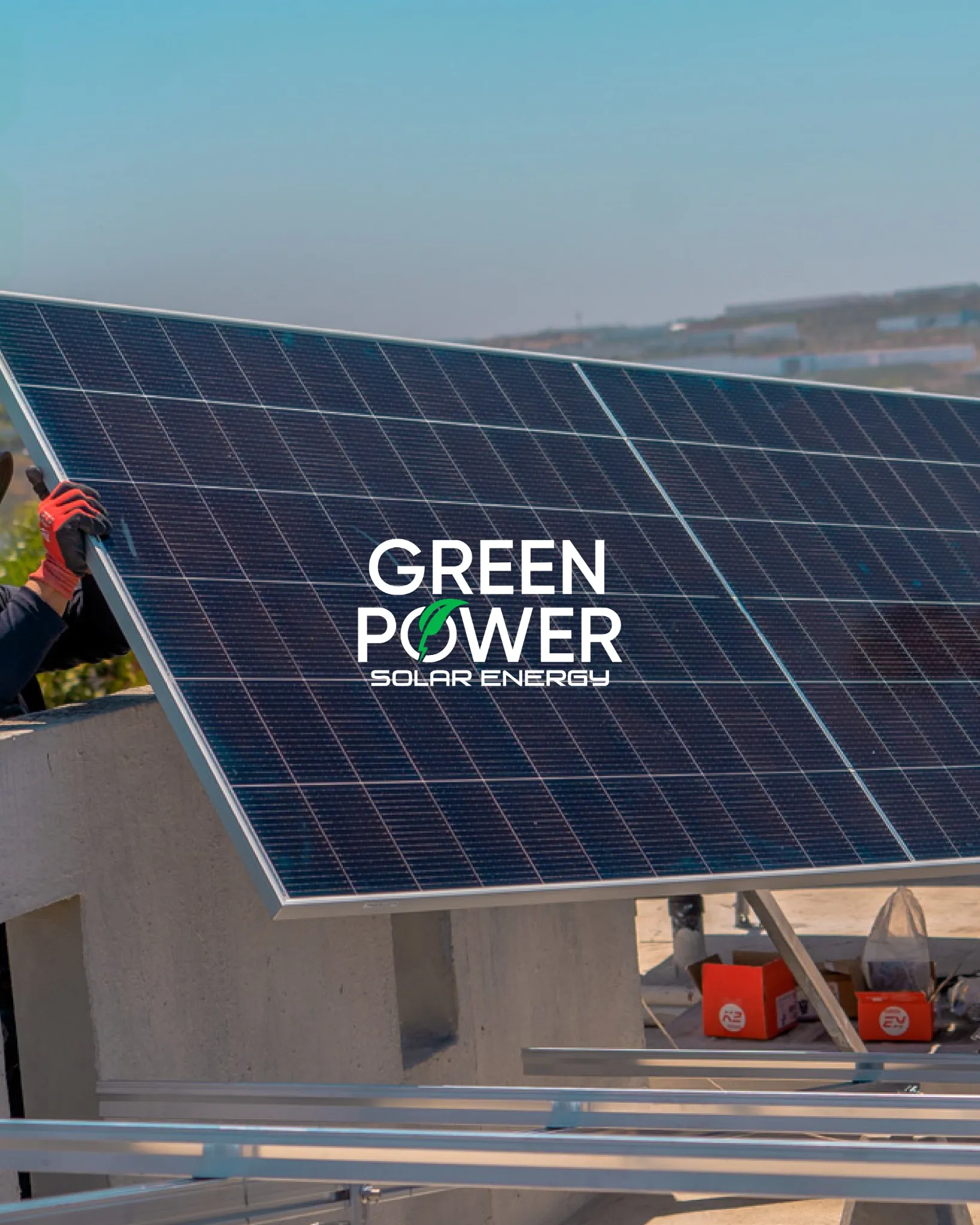 Paneles solares en techo